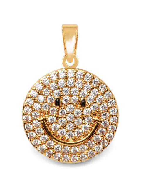 Crystal Haze Ms. Vaxxine smiley-face pendant Gold CRYSTAANTDEF5767