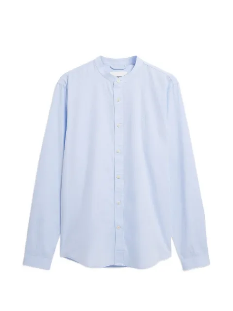 ARMEDANGELS Tomaasas mandarin-collar shirt Blue 30008035