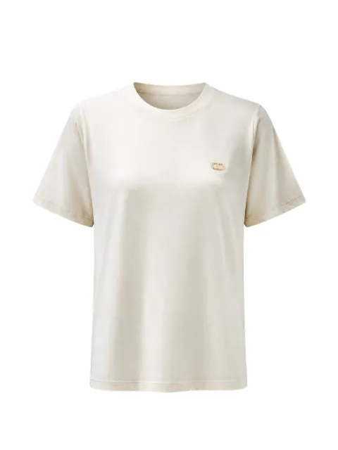 TWINSET logo-plaque T-shirt Neutrals 252TP2057