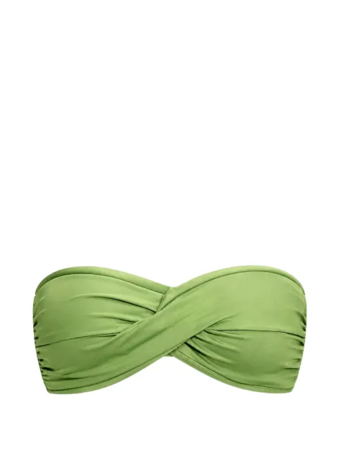 Seafolly twist-detail bandeau bikini top Green 33261942