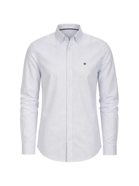 Tommy Hilfiger embroidered-logo button-down shirt White MW0MW38555