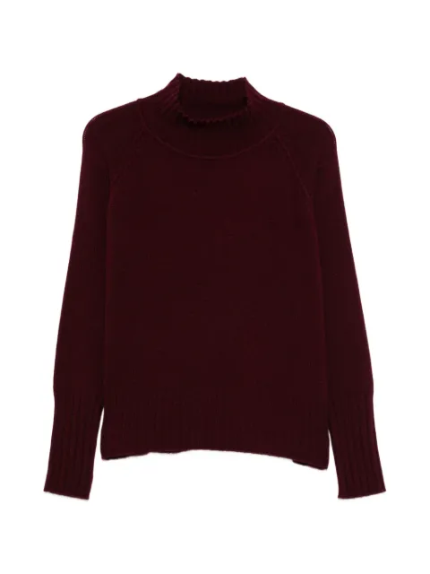 BeYou ribbed-knit high-neck sweater Red CD4046