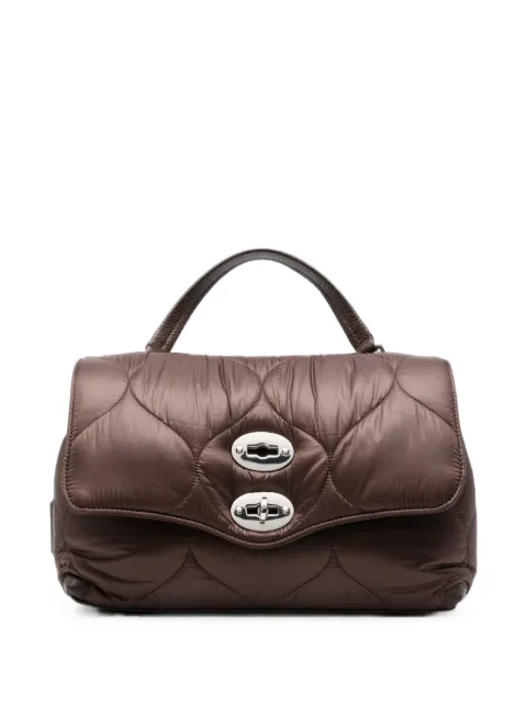 Zanellato quilted Postina clutch bag Brown 070930SLUNARIA