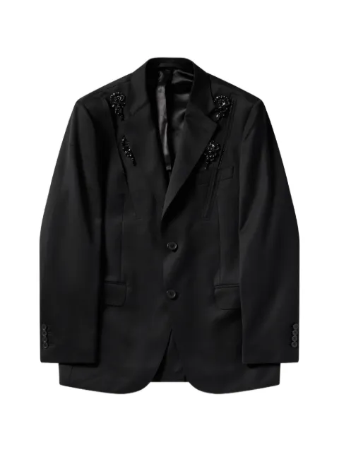 Simone Rocha embellished structured blazer Black 6178DB1217