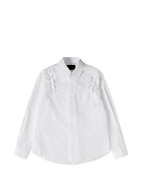 Simone Rocha ruffle-trimmed slash-detail shirt White 54661287