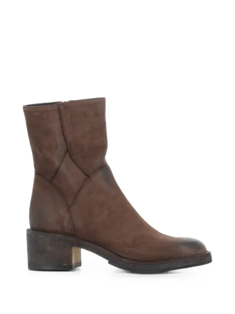 Pantanetti nubuck-leather ankle boots Brown 20322F
