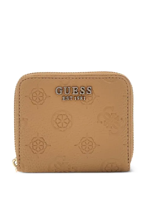 GUESS USA Cresidia debossed zip-around wallet Neutrals SWPG9349137