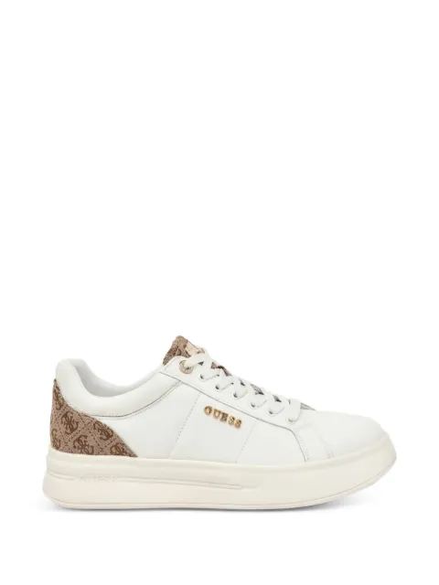 GUESS USA logo-plaque monogram-panel sneakers White GWWELLI