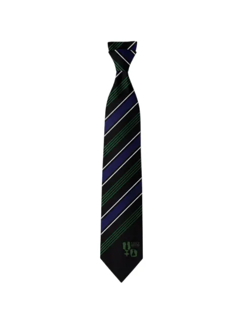Henrik Vibskov Chewing stripe-pattern tie Black INSA909
