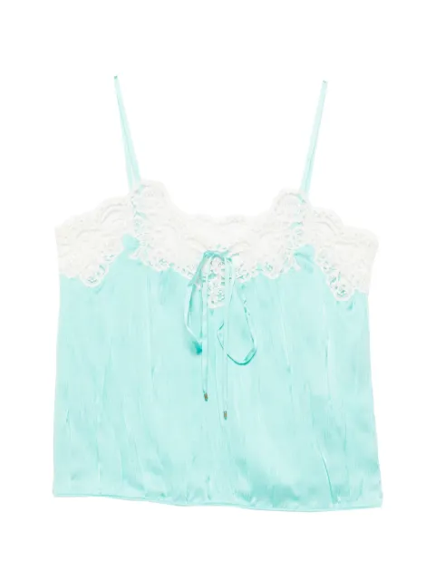 Chloé lace-trim top Blue CH26UHT25008
