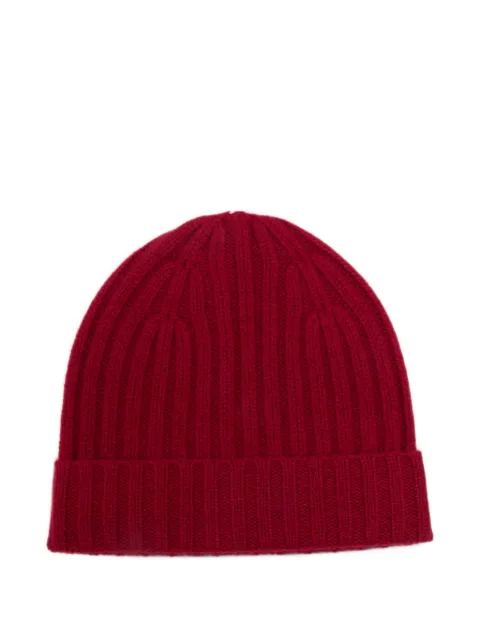 BeYou ribbed-knit beanie hat Red CD6083593