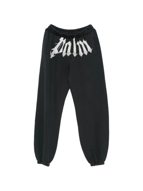 Palm Angels logo-print track pants Black PAMCH005FL0011003