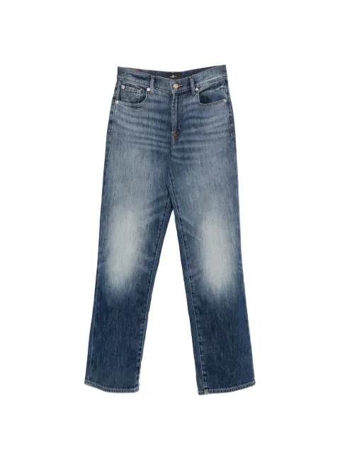 7 For All Mankind faded straight-leg jeans Blue 7U4N0G87