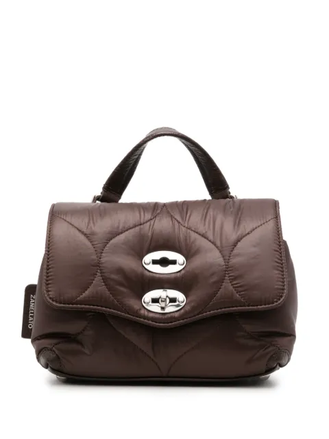 Zanellato quilted Postina clutch bag Brown 070930BABYLUNARIA
