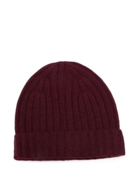 BeYou ribbed-knit beanie hat Red CD6083