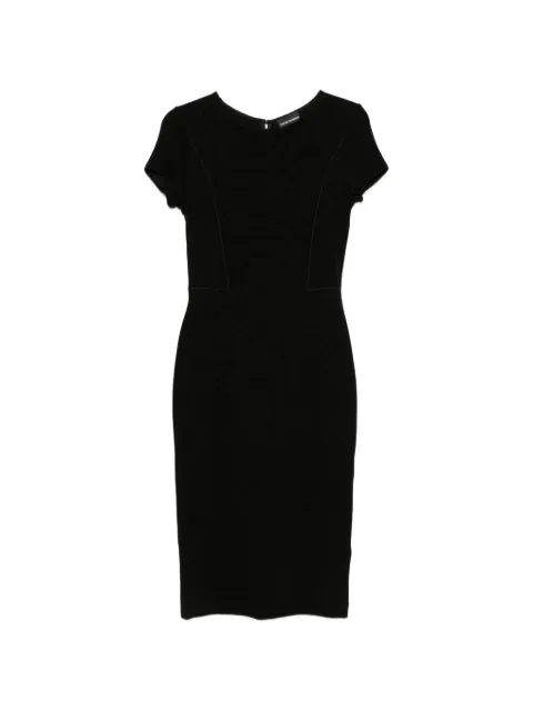 Emporio Armani short-sleeve fitted dress Black EW004706AF25834