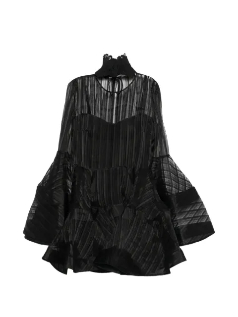ZIMMERMANN long-sleeves mini dress Black 0250DF261
