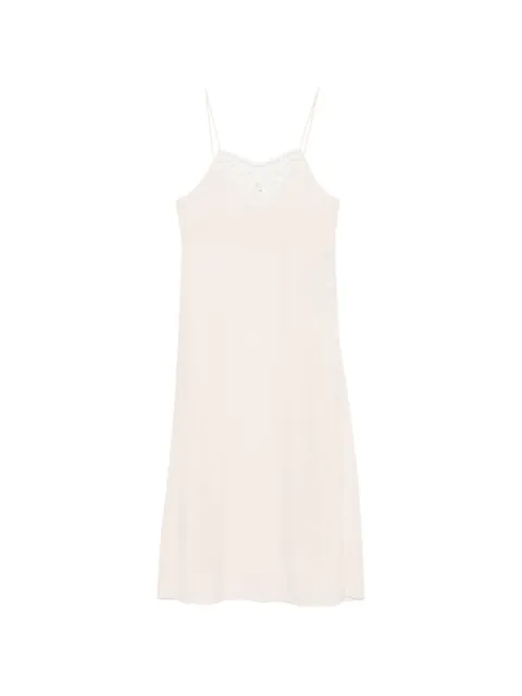Chloé lace-trim midi dress Pink CH26UR137115