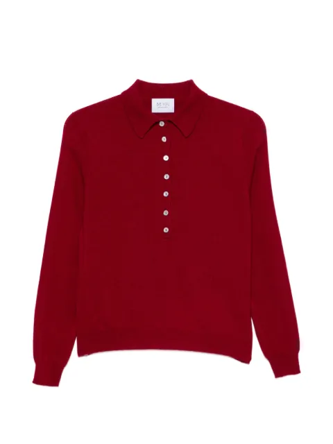 BeYou button-down polo sweater Red CD5040