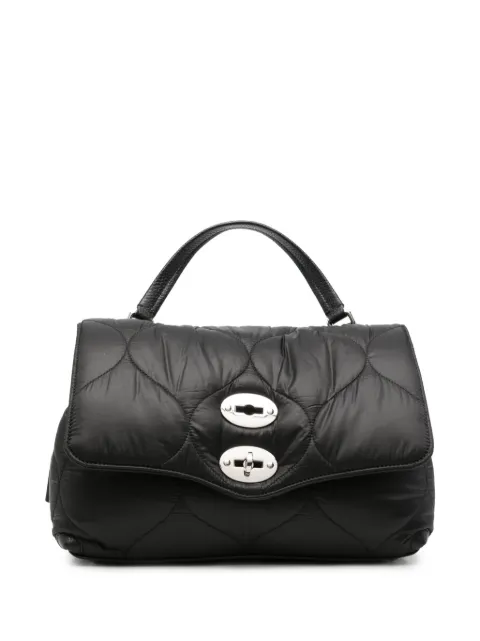 Zanellato quilted leather-trim clutch bag Black 070930SLUNARIA