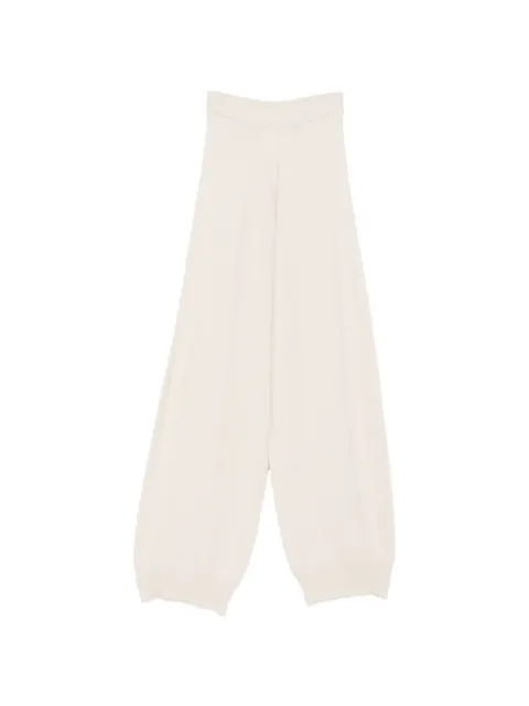 Fabiana Filippi fine-knit wide-leg trousers Neutrals PAD216F336M33325