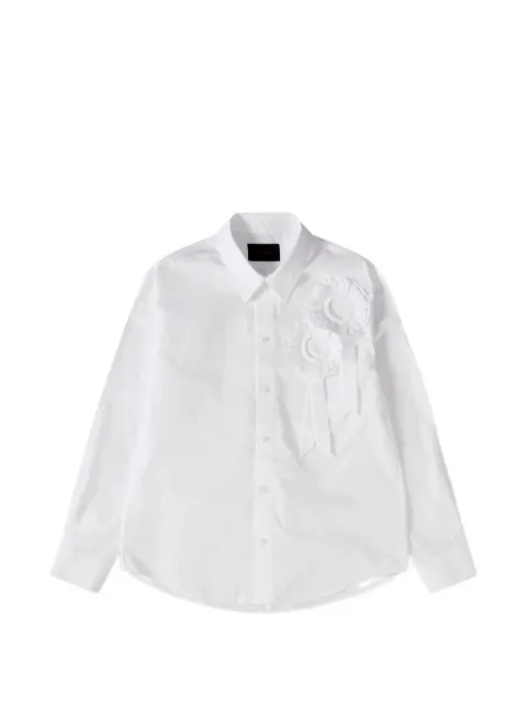 Simone Rocha ruffle rosette shirt White 5413R1287WHITEWHITE