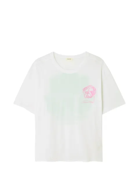 American Vintage graphic-print short-sleeve T-shirt White APO02F