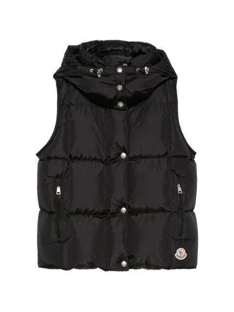 Moncler quilted hooded gilet Black L20931A00089539ZD