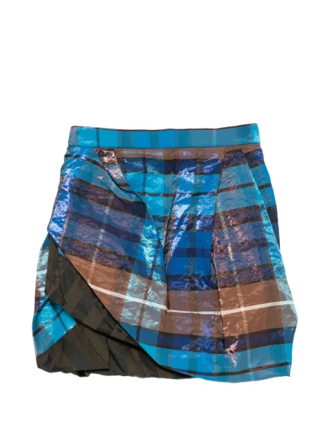 Vivienne Westwood Zora plaid-pattern mini skirt Blue 1K01002ZW01JF