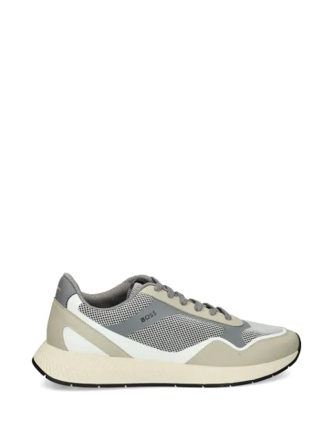 BOSS lace-up panelled sneakers Neutrals 50568928