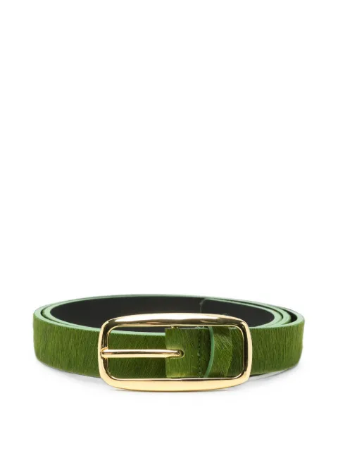 Essentiel Antwerp textured buckle belt Green KLUB
