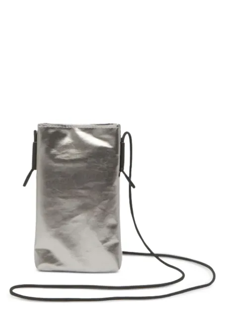 Jack Gomme Likid Light metallic-effect phone bag Silver 23H1931LV01A