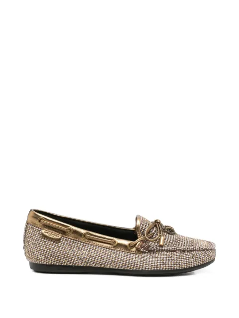 Kurt Geiger London Eagle houndstooth loafers Neutrals EAGLE779