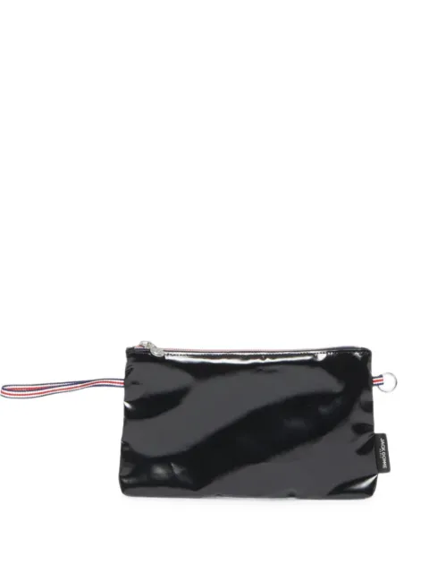 Jack Gomme Paco striped-strap clutch bag Black PACOLV03A095