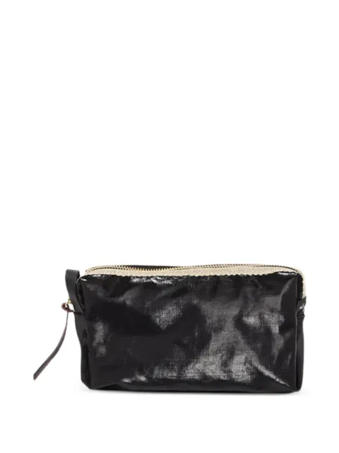 Jack Gomme Blush linen zip-top toilet bag Black 23H1616AL01B