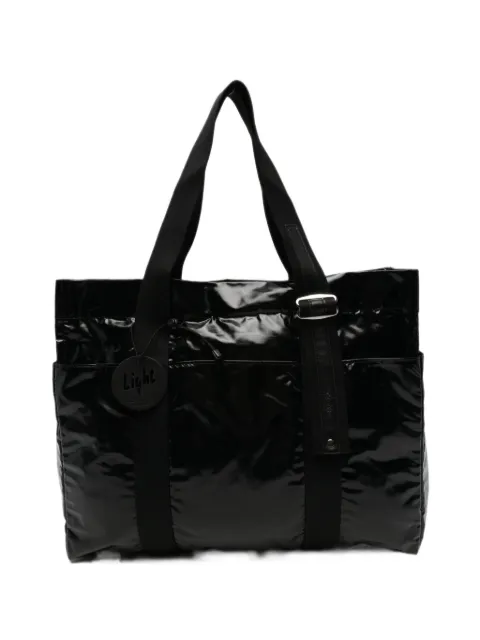 Jack Gomme glossy-finish tote bag Black CALY22H1927LV03A