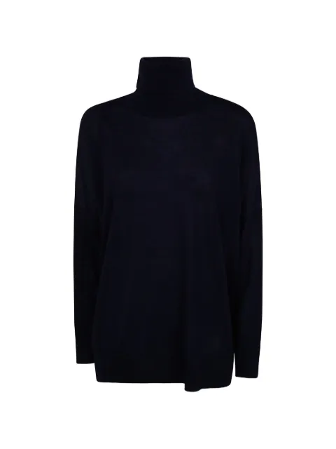 LABORATORIO CAPRI roll-neck wool sweater Blue 1002