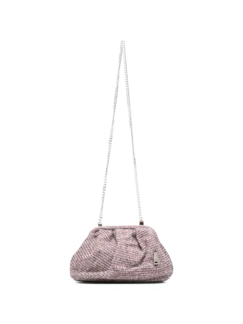 la milanesa sequin-embellished knitted clutch bag Pink BERTR