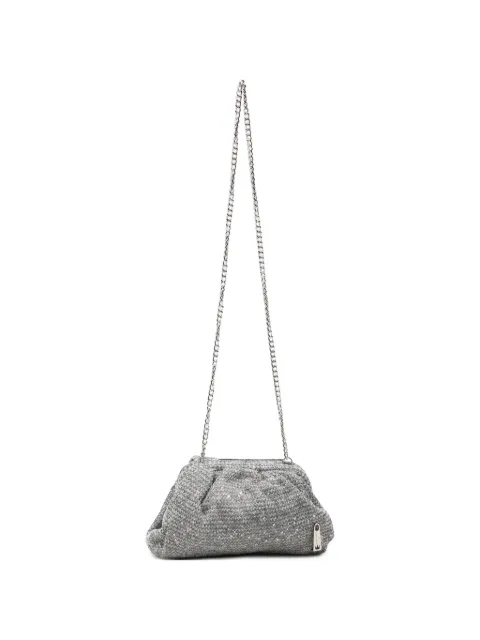 la milanesa sequin-embellished knitted clutch bag Grey BERTG