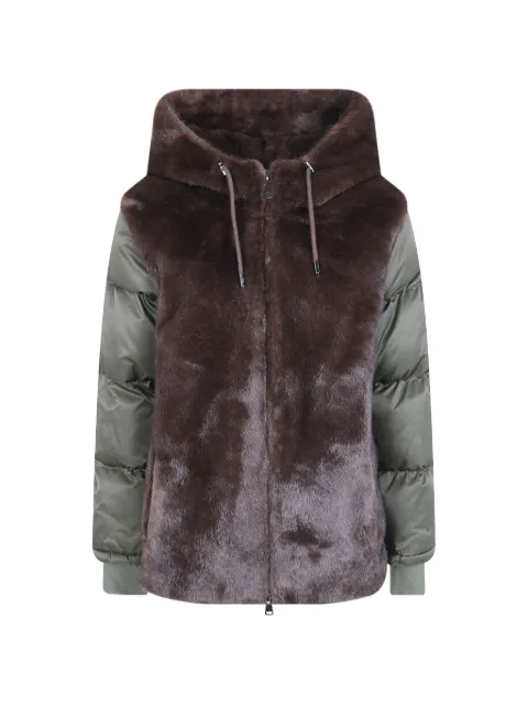Betta Corradi faux-fur padded jacket Brown B904DUDU