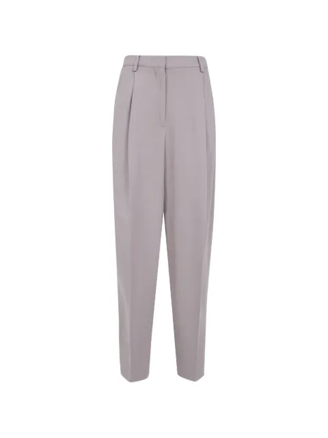 Fabiana Filippi Cady pleated tapered trousers Grey PAD216F298M522