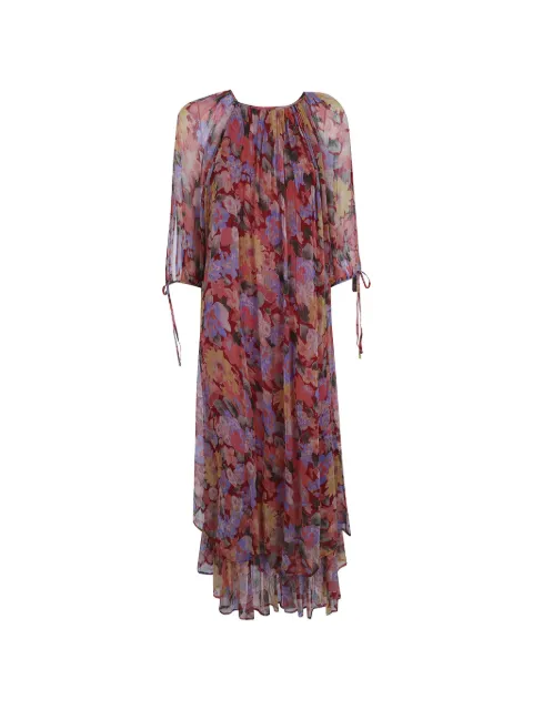 Rixo Hayden Chelsea floral-print dress Red 0100601732608690