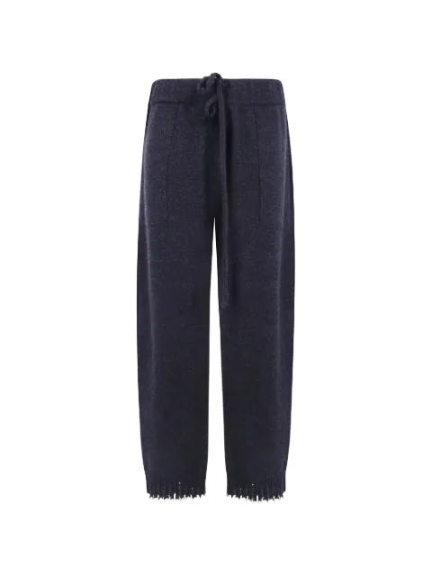 Uma Wang frayed-hem trousers Grey UK7558