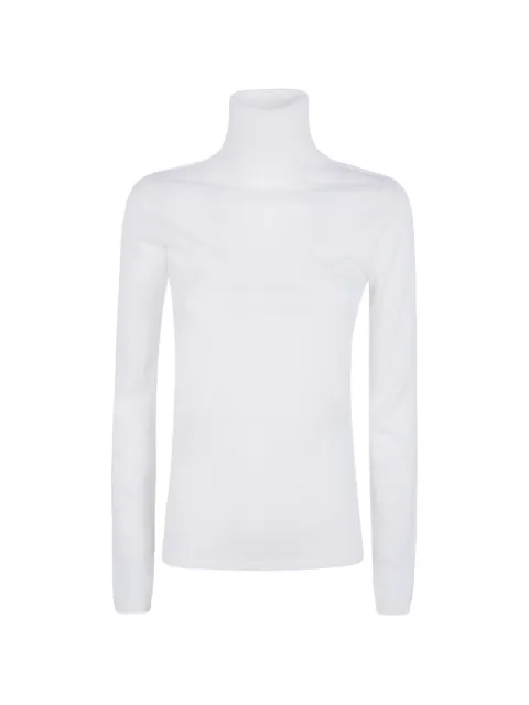 D.Exterior roll-neck sweater White 63279