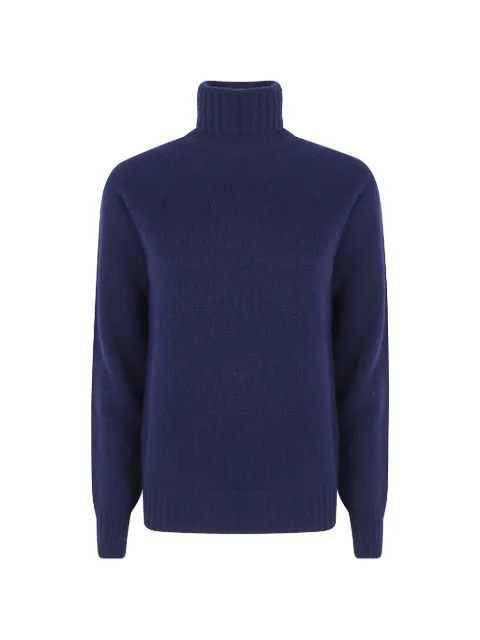 Drumohr roll-neck raglan-sleeve sweater Blue L5W114TL