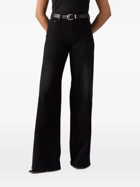 Levi's 728 high-rise wide-leg jeans Black 0039B0035