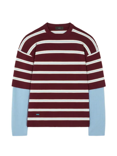 Alanui Rugby Club double-sleeve sweater Red LWHW002E26KNI001