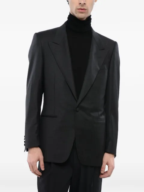 Corneliani peak-lapel single-breasted suit jacket Grey 7161080088055013
