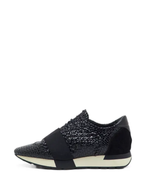 Balenciaga Pre-Owned Race Runner woven sneakers Black 1375143