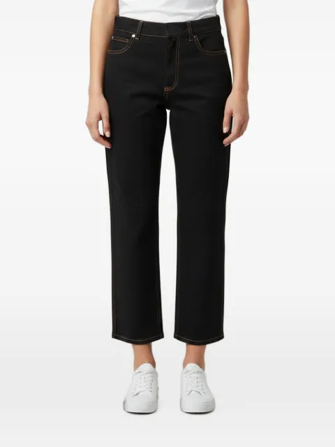 Christian Dior Pre-Owned regular-fit cropped jeans Black 1394393